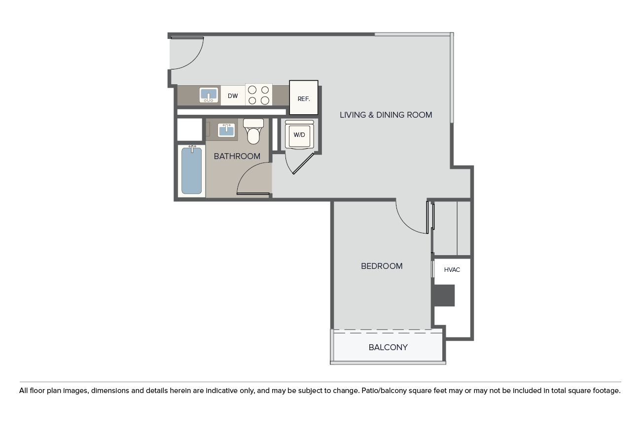 1 Bed |  1 Bath |  "apartment"
